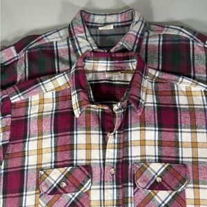 Vintage Five Brother Flannel Lot 2 USA Heavy Plaid Workwear 2XL